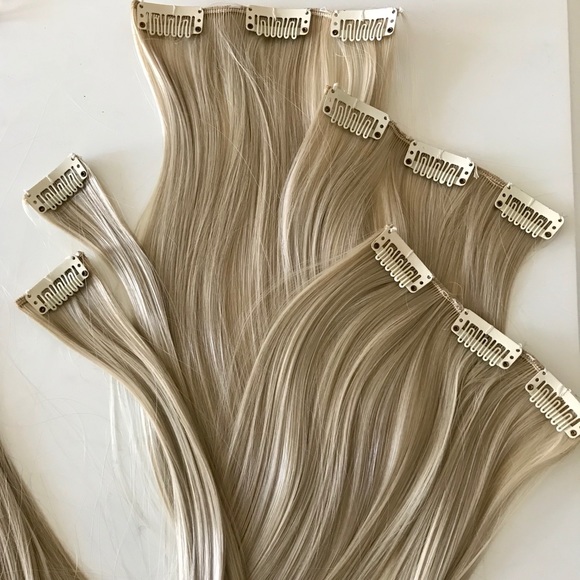 - 26” 11 Clips hair extension Clip in main image 4